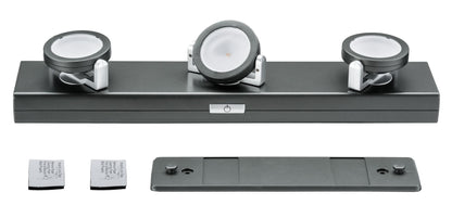 Paulmann Function Rotate LED Balken Dimm Anthrazit Chr matt 6x1,5V AAA Kunststoff