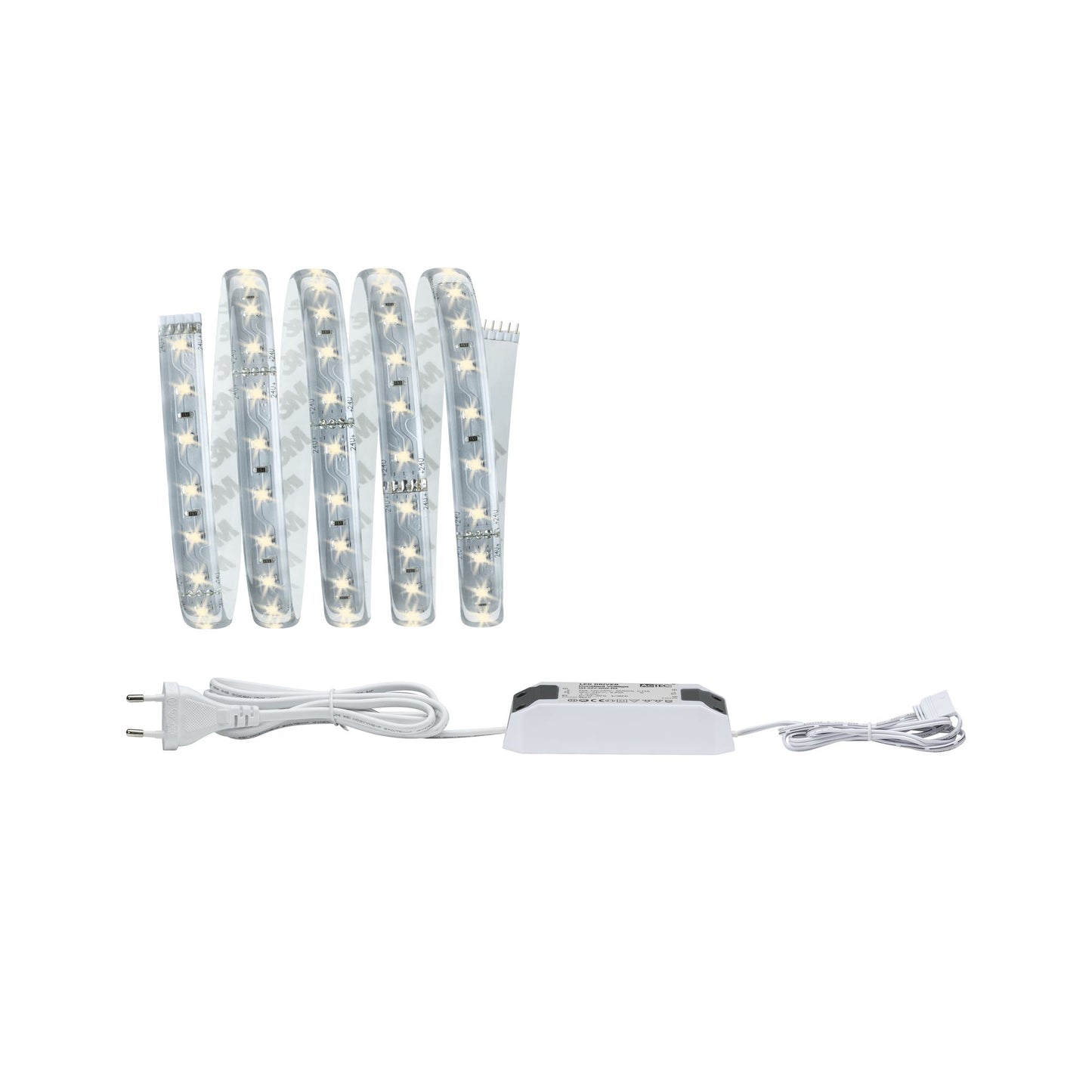 Paulmann Function MaxLED 500 Basisset 1,5m Warmweiß 10W 230/24V 20VA Silber Kst