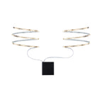 Paulmann Function Mobil Strip 2x80cm Warmweiß 1,2W 9V 6LR61 Weiß Metall/Kunststoff