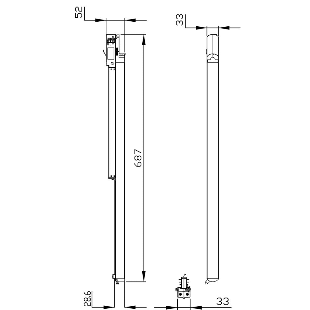 Deko-Light Linear 60 20,1W weiß mattiert
