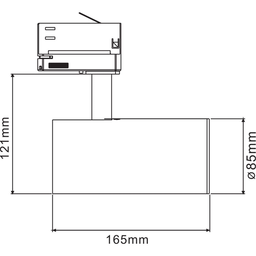 Deko-Light Stromschienenstrahler 3-Phasen Luna 30 30W 1930lm