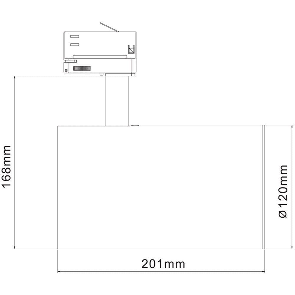 Deko-Light Stromschienenstrahler 3-Phasen Luna 40 40W 2520lm