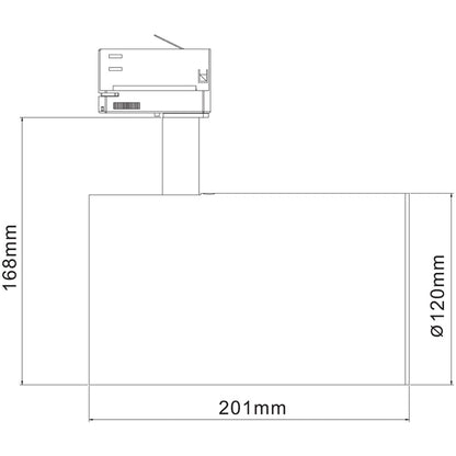 Deko-Light Stromschienenstrahler 3-Phasen Luna 40 40W 2520lm