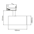 DEKO-LIGHT 707027 LED 3-Ph.Strahler sw-matt nw. 30W 707027