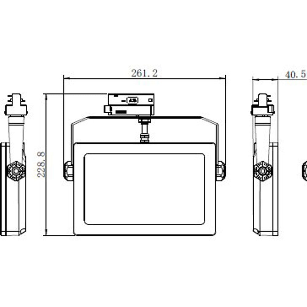 Deko-Light Stromschienenstrahler 3-Phasen Flood SMD I 30W 2600lm