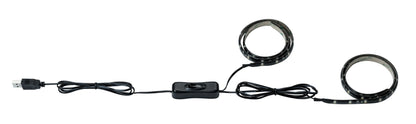 Paulmann Function USB-Strip 2x50cm Warmweiß 2W 5V Schwarz Metall/Kunststoff