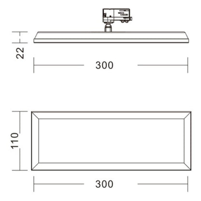 Deko-Light Panel Track Light 21W schwarz mattiert