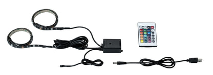 Paulmann Function USB-Strip 2x50cm RGB 2,5W 5V Schwarz Metall/Kunststoff