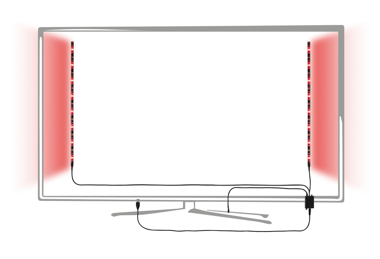Paulmann Function USB-Strip 2x50cm RGB 2,5W 5V Schwarz Metall/Kunststoff
