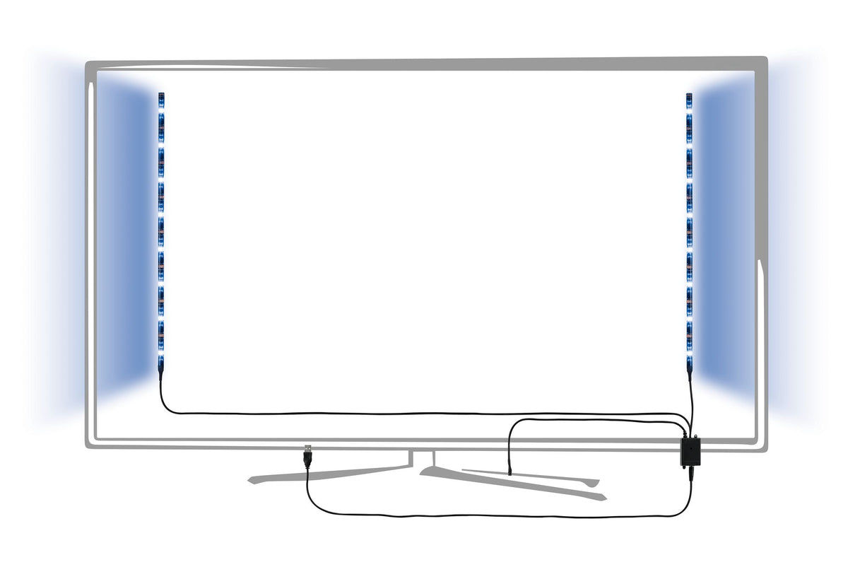 Paulmann Function USB-Strip 2x50cm RGB 2,5W 5V Schwarz Metall/Kunststoff