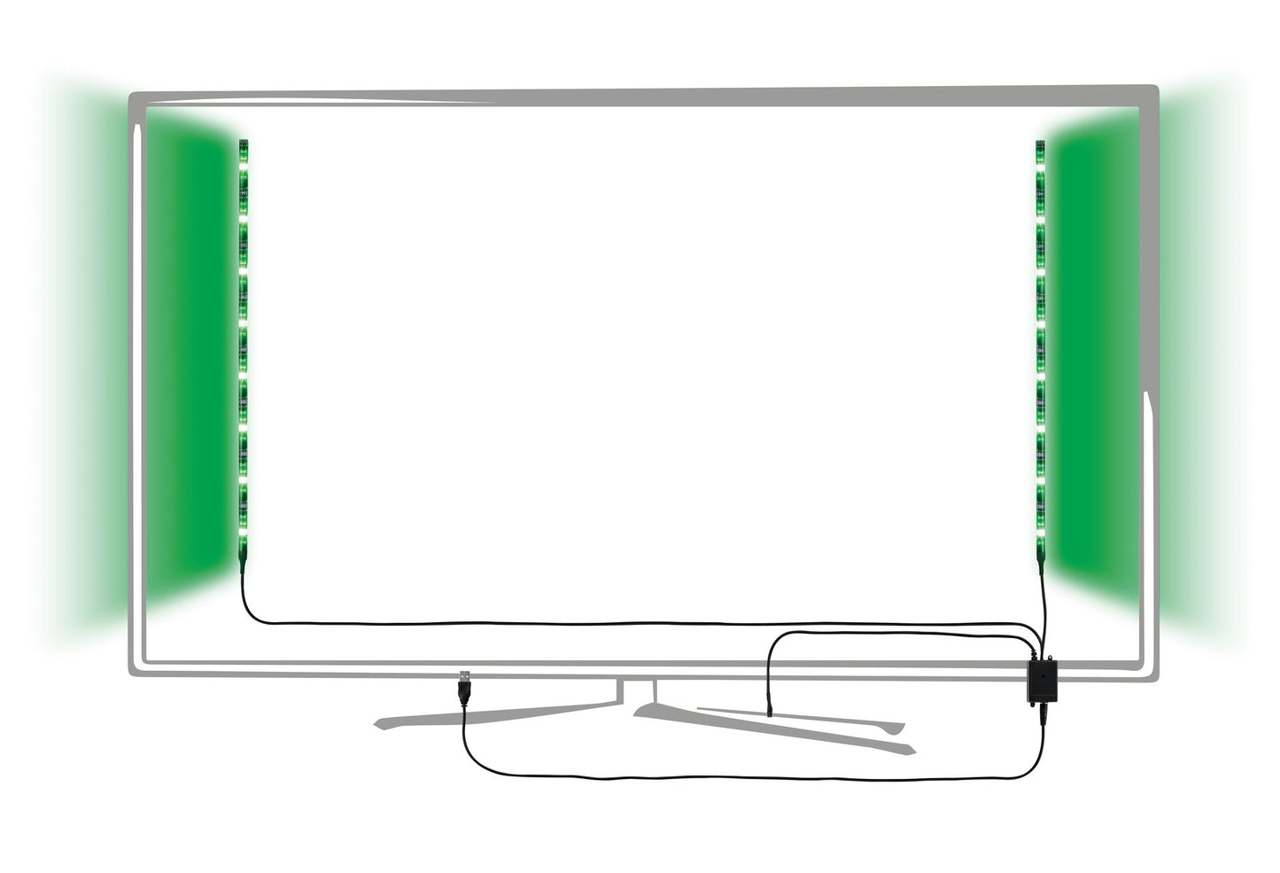 Paulmann Function USB-Strip 2x50cm RGB 2,5W 5V Schwarz Metall/Kunststoff