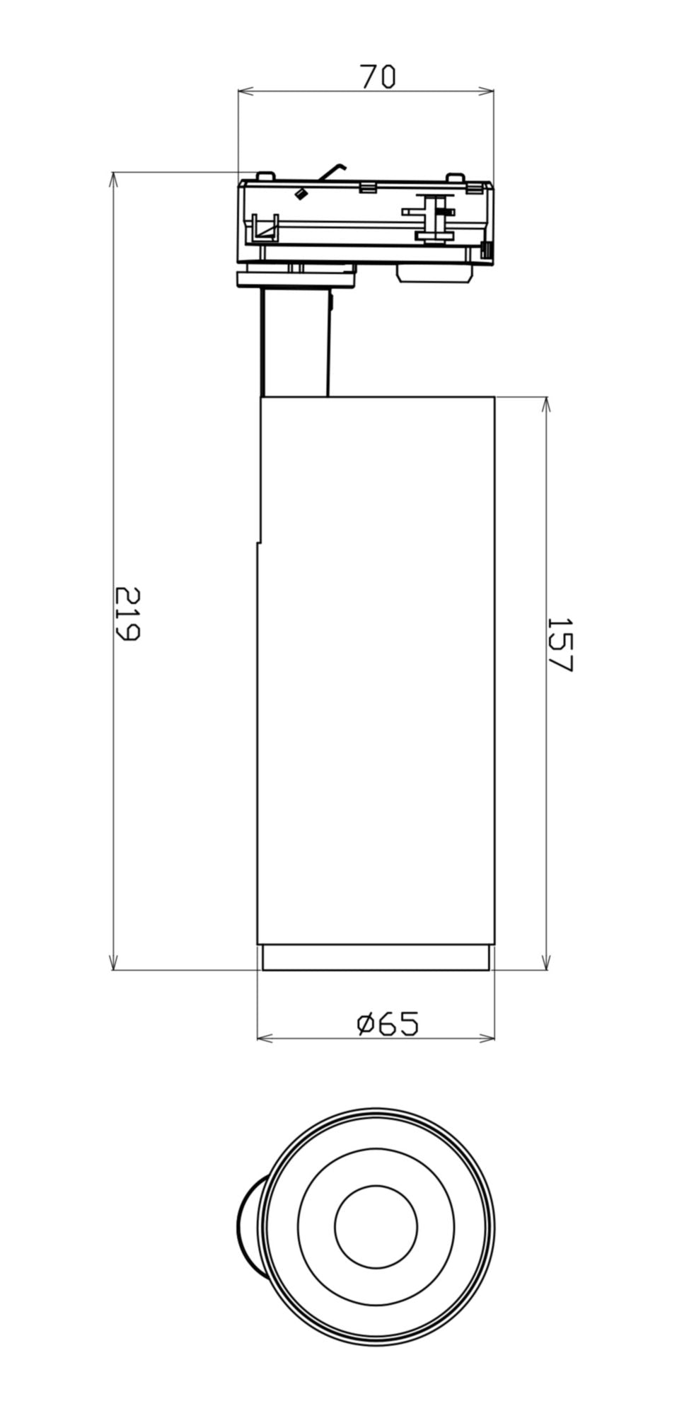 Deko-Light Lucea 10 Tilt, 10 W, DIM, 2700 K, Schwarz