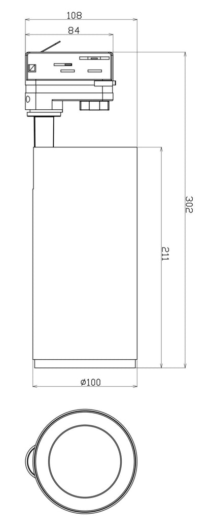 Deko-Light Lucea 30 CCT, Tilt, 30 W, DIM, 3000/4000 K, Schwarz