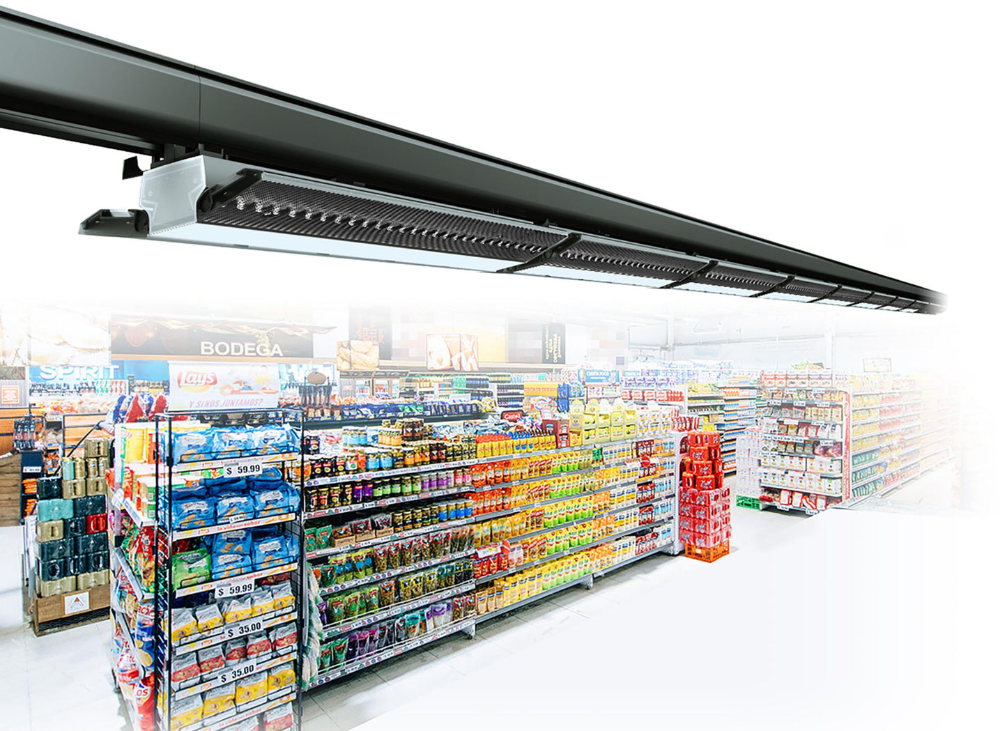 Deko-Light Linear Pro, Fold, 50 W, 4000 K, Schwarz