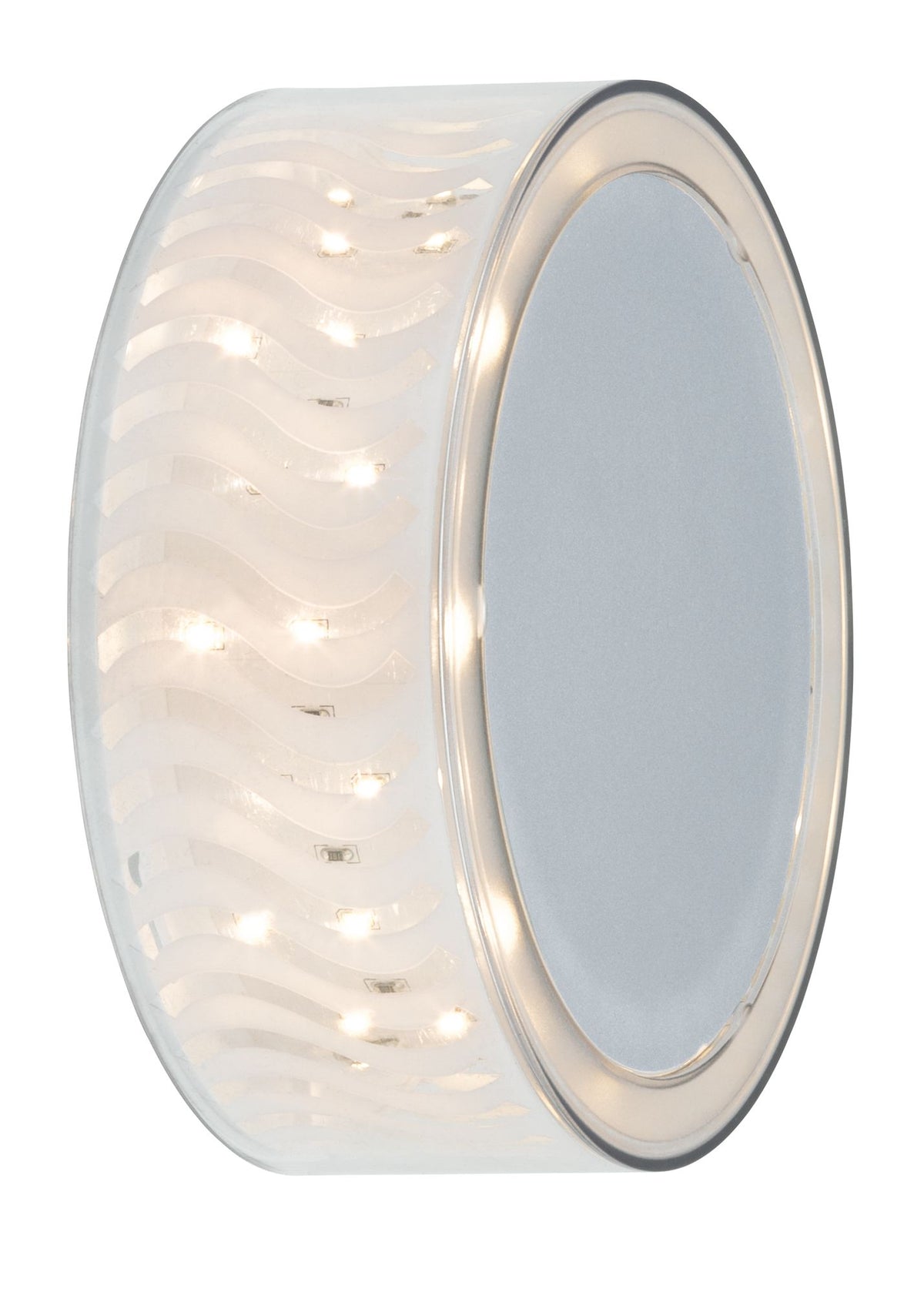 Paulmann WallCeiling DecoBeam 3,5W LED 150mm Ws matt/Chrom m/Transp 230V Metall/Acry