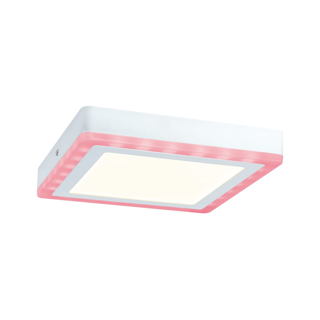 Paulmann WallCeiling Sol RGB LED-Panel 9,4W+4,6W 245x245mm Weiß 230V Alu