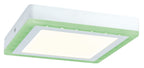 Paulmann WallCeiling Sol RGB LED-Panel 9,4W+4,6W 245x245mm Weiß 230V Alu