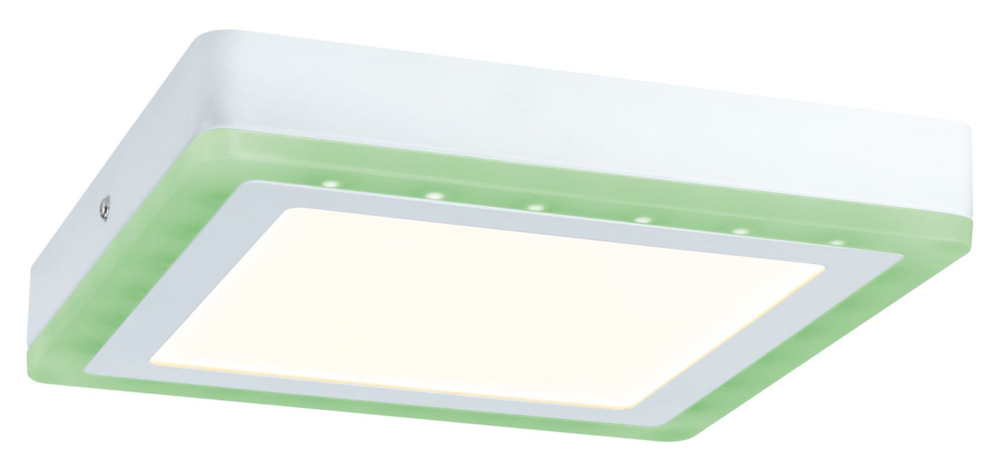 Paulmann WallCeiling Sol RGB LED-Panel 9,4W+4,6W 245x245mm Weiß 230V Alu