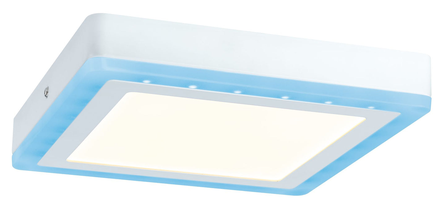 Paulmann WallCeiling Sol RGB LED-Panel 9,4W+4,6W 245x245mm Weiß 230V Alu