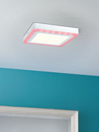 Paulmann WallCeiling Sol RGB LED-Panel 9,4W+4,6W 245x245mm Weiß 230V Alu