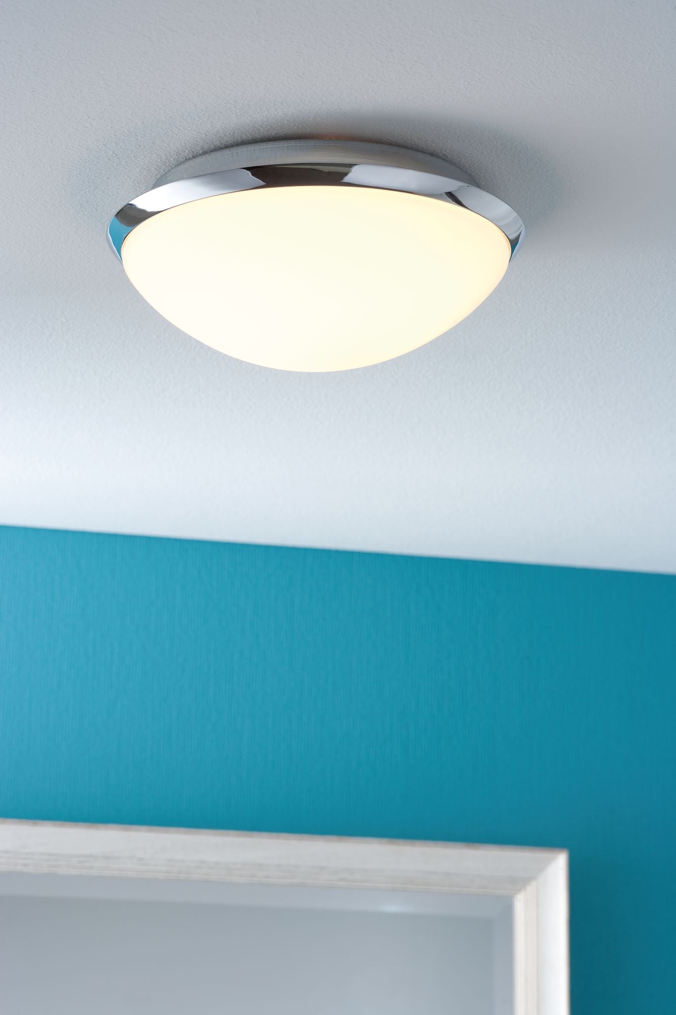 Paulmann WallCeiling Biabo IP44 max.18W 250mm E27 Chrom/Weiß 230V Metall/Acryl