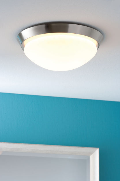 Paulmann WallCeiling Ixa IP44 max.18W 310mm E27 Eisen geb/Weiß 230V Metall/Acryl