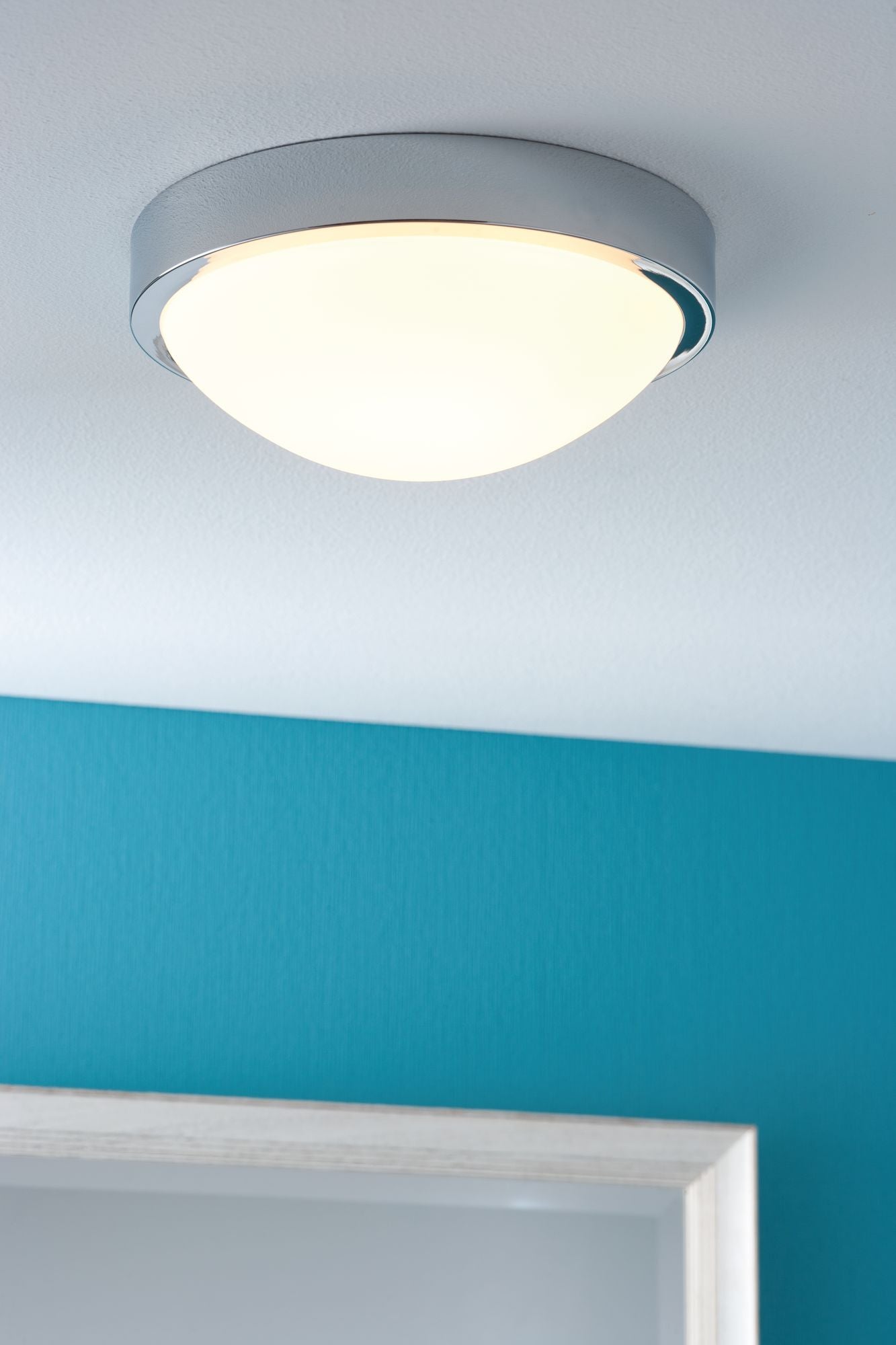 Paulmann WallCeiling Falima IP44 max.18W 260mm E27 Chrom/Weiß 230V Metall/Acryl
