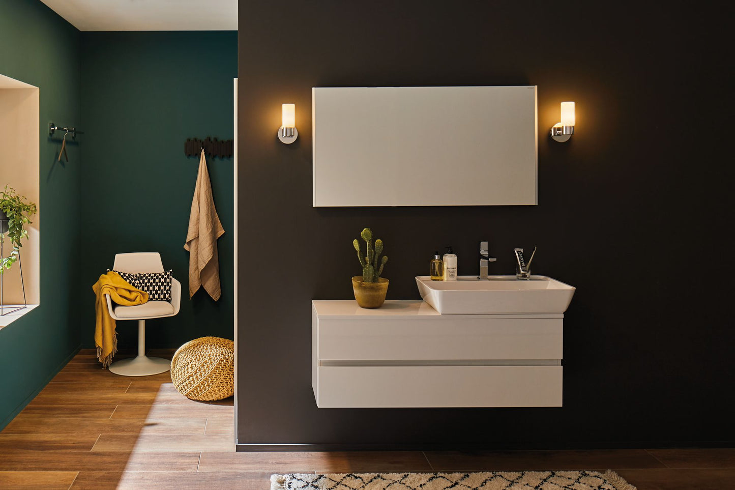 Paulmann WallCeiling Eleon WL IP44 max. 33W G9 Chrom/Satin 230V Metall/Glas