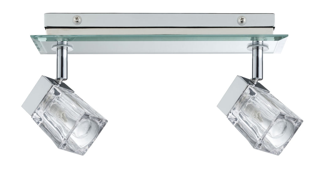 Paulmann WallCeiling Trabani IP44 max. 2x20W G9 Chrom/Transparent 230V Metall/Glas