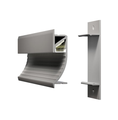 Paulmann Function Cup Profil Diffusor 100cm Alu eloxiert/Satin Alu/Kunststoff