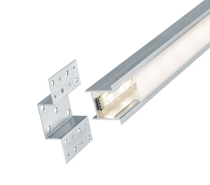 Paulmann Function Deep Profil Diffusor 100cm Alu eloxiert/Satin Alu/Kunststoff