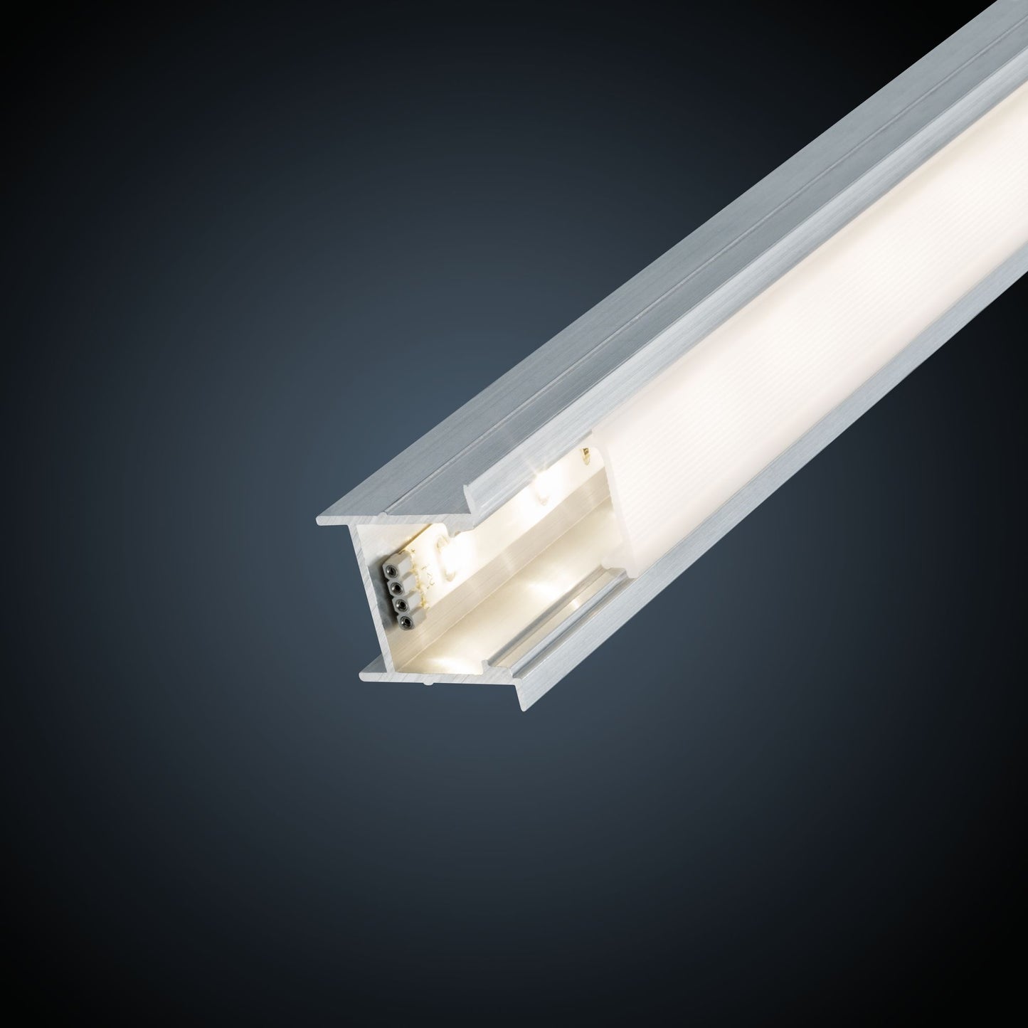 Paulmann Function Deep Profil Diffusor 200cm Alu eloxiert/Satin Alu/Kunststoff
