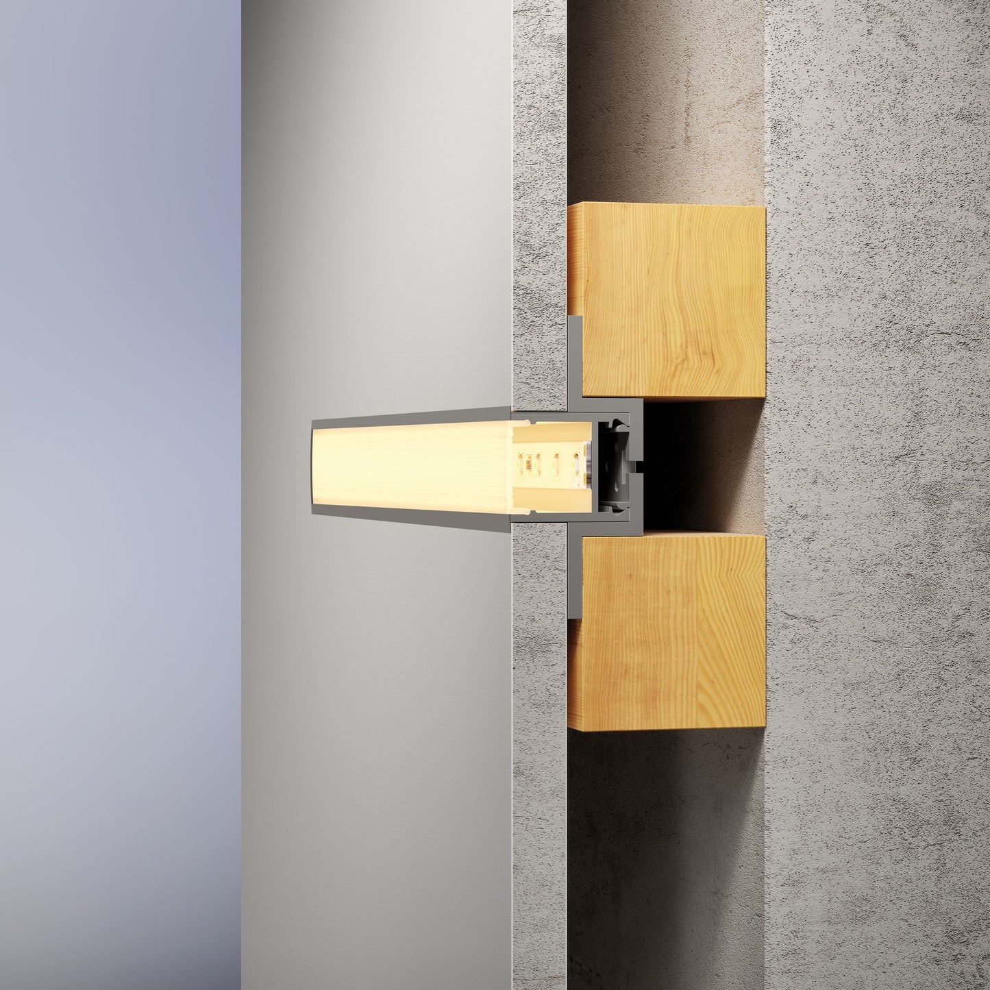 Paulmann Function Deep Profil Diffusor 200cm Alu eloxiert/Satin Alu/Kunststoff