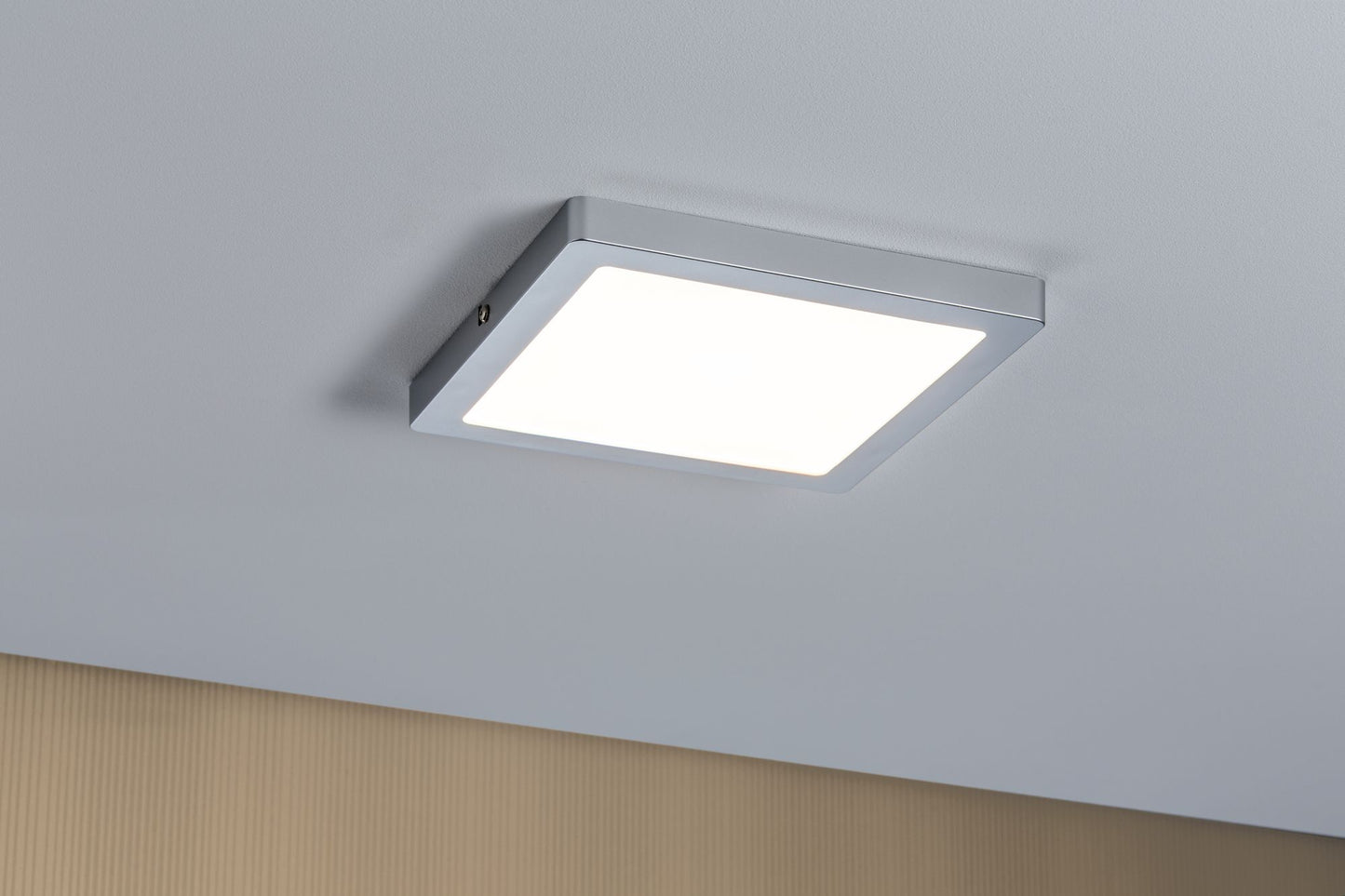 Paulmann WallCeiling Atria LED-Panel 220x220mm 20W Chrom matt 230V Kunststoff