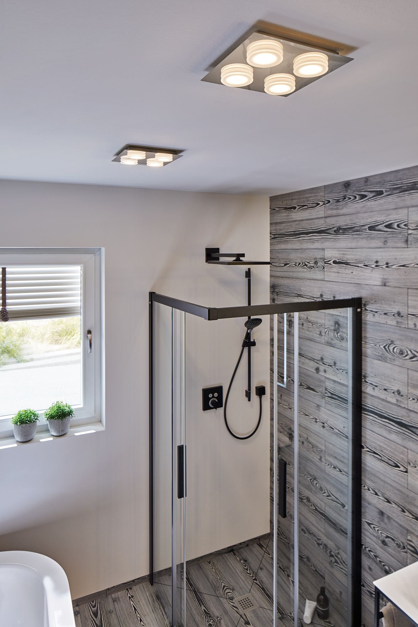 Paulmann WallCeiling Doradus IP23 LED 4x5W 250x250mm Chrom 230V Metall/Kunststoff