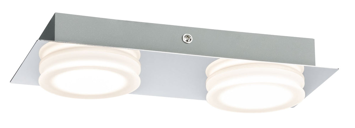 Paulmann WallCeiling Doradus IP23 LED 2x4,7W Chrom 230V Metall/Kunststoff