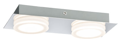 Paulmann WallCeiling Doradus IP23 LED 2x4,7W Chrom 230V Metall/Kunststoff