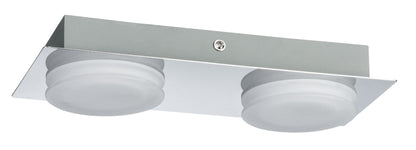Paulmann WallCeiling Doradus IP23 LED 2x4,7W Chrom 230V Metall/Kunststoff