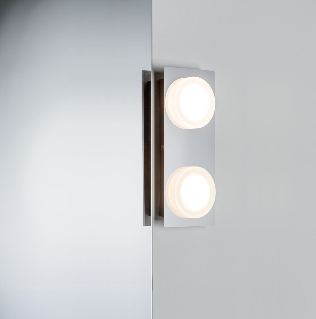 Paulmann WallCeiling Doradus IP23 LED 2x4,7W Chrom 230V Metall/Kunststoff