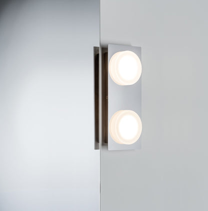 Paulmann WallCeiling Doradus IP23 LED 2x4,7W Chrom 230V Metall/Kunststoff