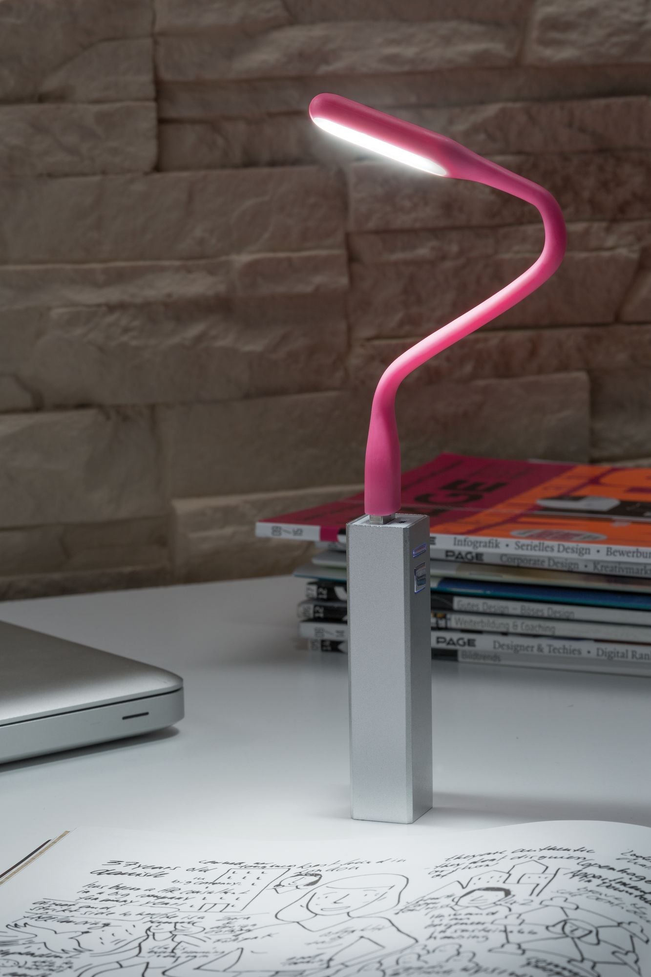 Paulmann Function USB-Leuchte TB Tageslichtweiß 0,5W 5V Pink Kunststoff