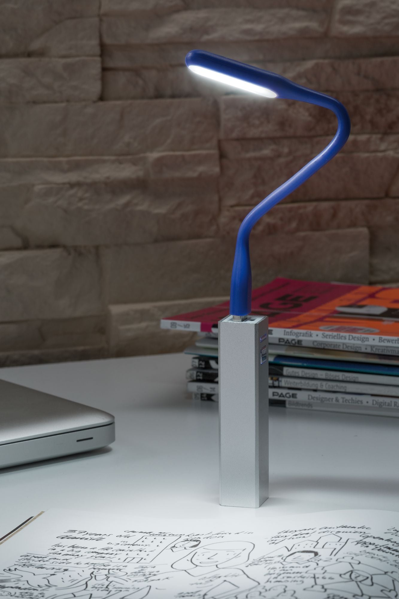 Paulmann Function USB-Leuchte TB Tageslichtweiß 0,5W 5V Blau Kunststoff