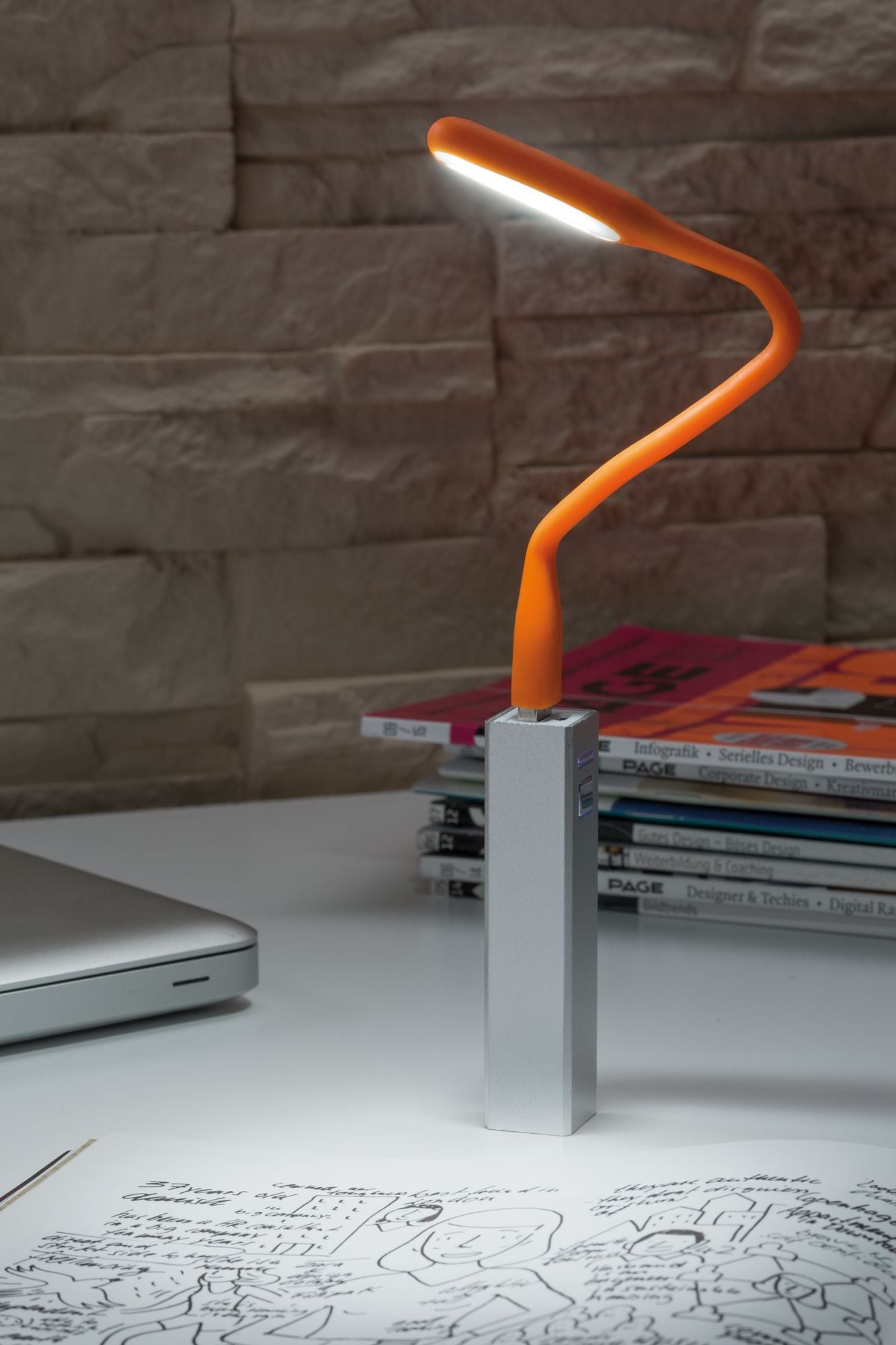 Paulmann Function USB-Leuchte TB Tageslichtweiß 0,5W 5V Orange Kunststoff