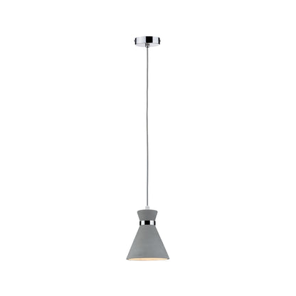 Paulmann Verve Pendelleuchte IP44 max 20W E27 Grau/Chrom 230V Beton/Metall