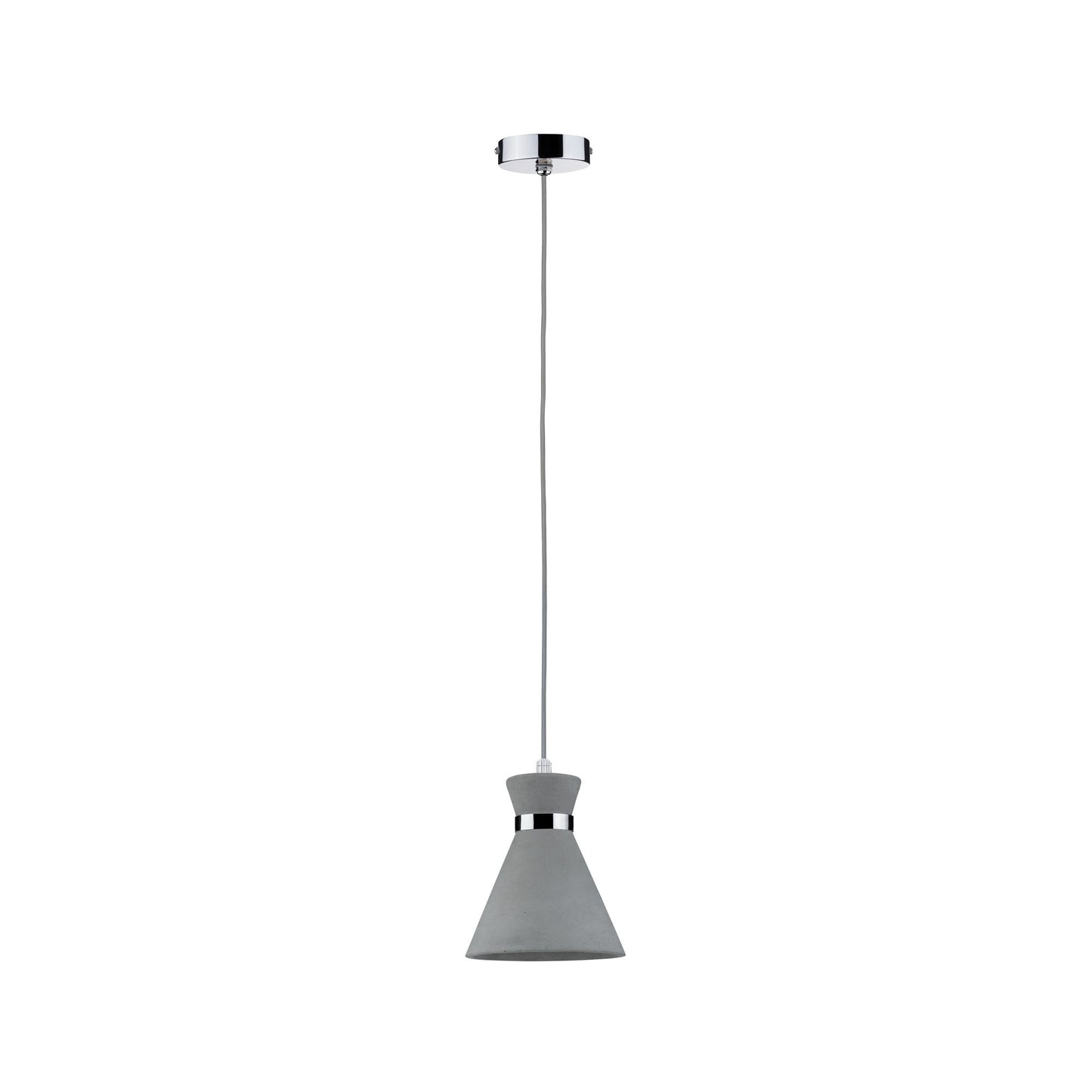 Paulmann Verve Pendelleuchte IP44 max 20W E27 Grau/Chrom 230V Beton/Metall