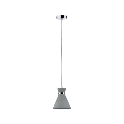 Paulmann Verve Pendelleuchte IP44 max 20W E27 Grau/Chrom 230V Beton/Metall