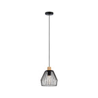 Paulmann Cameo Pendelleuchte IP44 max 20W E27 Schwarz/Holz 230V Metall/Holz