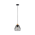 Paulmann Cameo Pendelleuchte IP44 max 20W E27 Schwarz/Holz 230V Metall/Holz