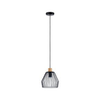 Paulmann Cameo Pendelleuchte IP44 max 20W E27 Schwarz/Holz 230V Metall/Holz