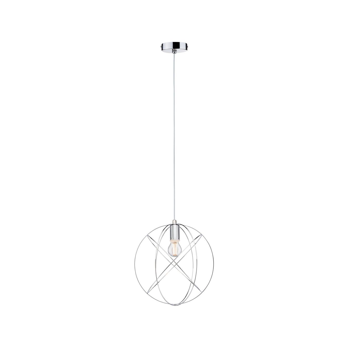 Paulmann Galacta Pendelleuchte IP44 max 20W E27 Chrom 230V Metall